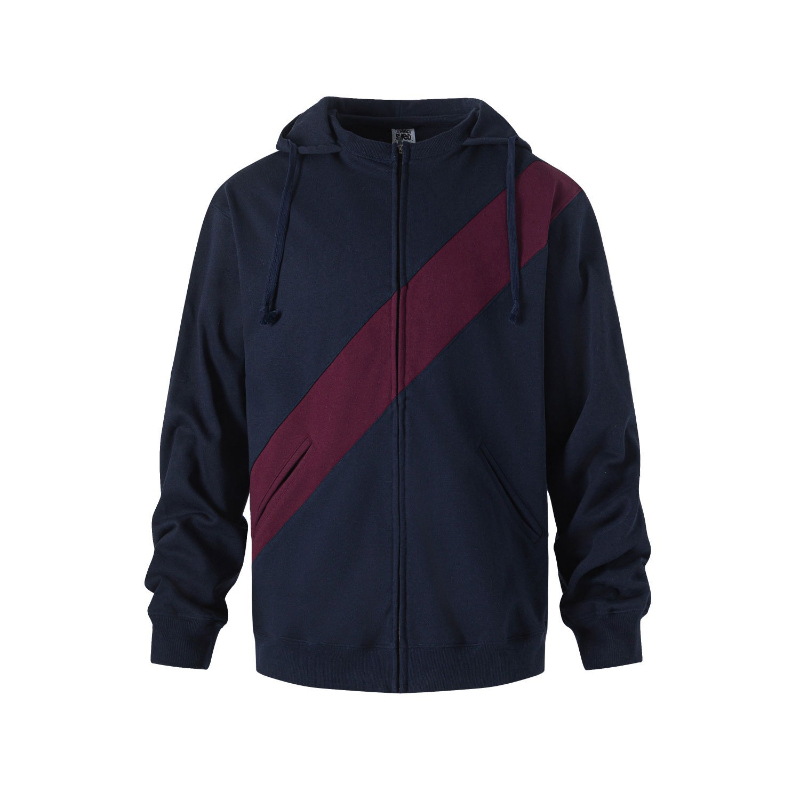 Streetwear Brand Cheap - Splicing Colour Office Work Male Hoodie