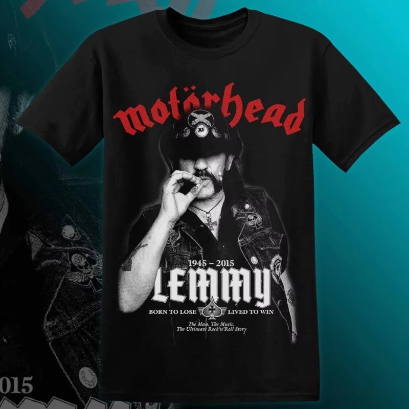 Streetwear Brand Y2K - MOTÖRHEAD LEMMY T-Shirt Men Women Short