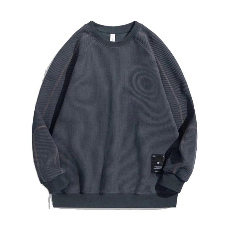 Streetwear Brand Cheap - Gray Sports Men's Pullover OfficeLoose Warm