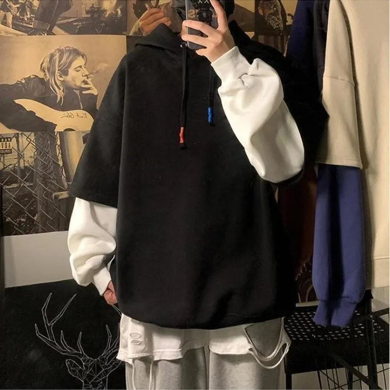 Hooded Sweatshirts for Man Bla - Streetwear Brand Cheap recension och pris