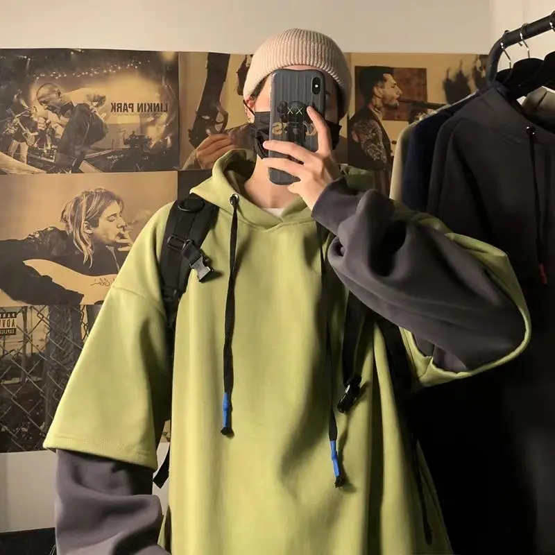 Hooded Sweatshirts for Man Bla - Streetwear Brand Cheap recension och pris