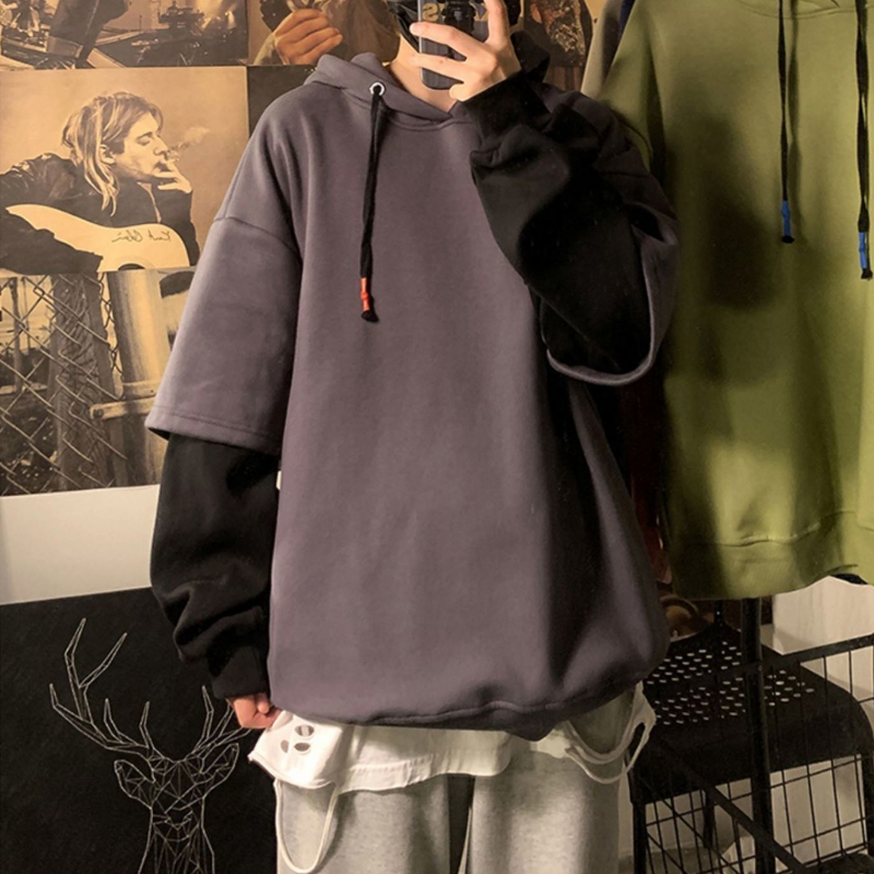 Hooded Sweatshirts for Man Bla - Streetwear Brand Cheap recension och pris