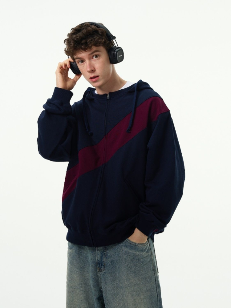 Splicing Colour Office Work Ma - Streetwear Brand Cheap recension och pris