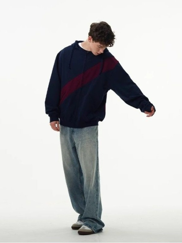 Splicing Colour Office Work Ma - Streetwear Brand Cheap recension och pris
