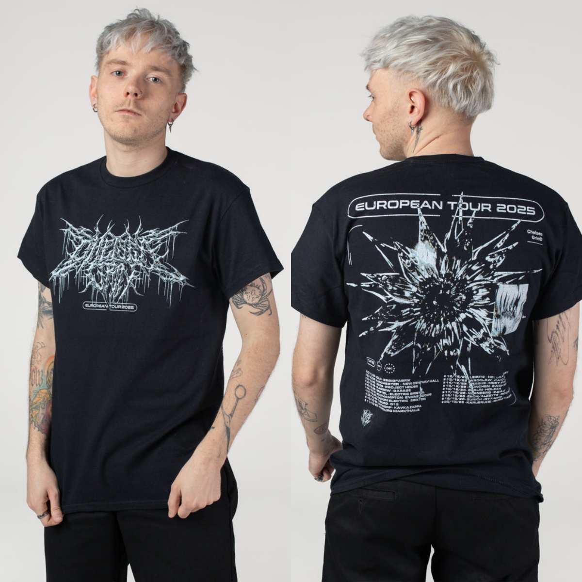 Y2k Chelsea Grin Graphic Cotto - Streetwear Brand Y2K recension och pris