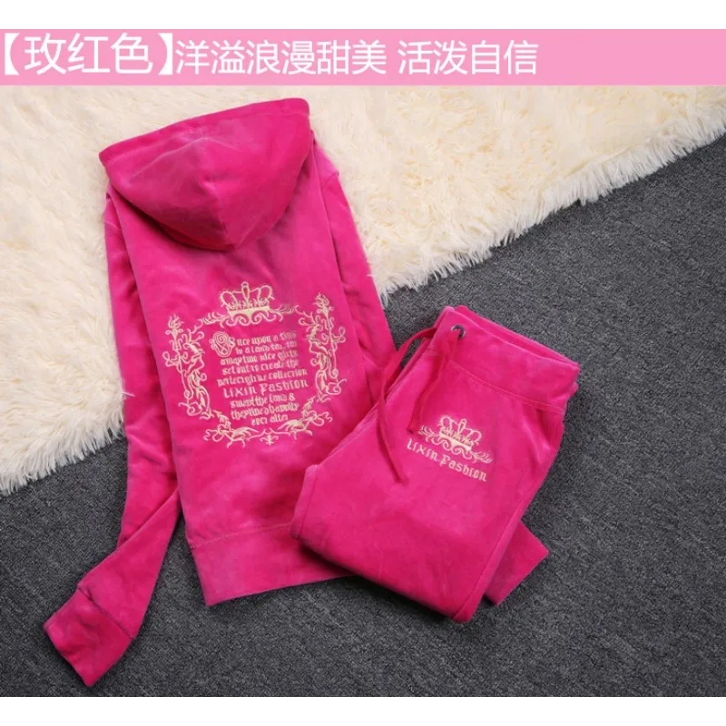 JC Tracksuit Women Velvet Wome - Streetwear Brand Y2K recension och pris