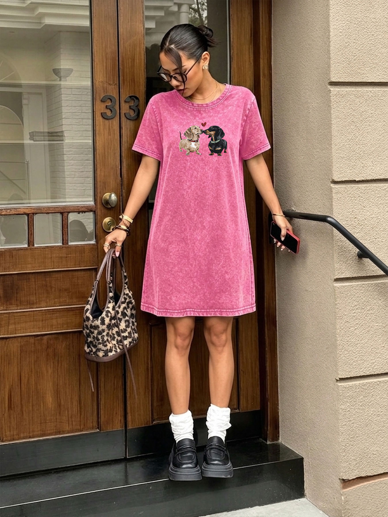 Vintage Washed Retro T-shirt D - Streetwear Brand Heart recension och pris