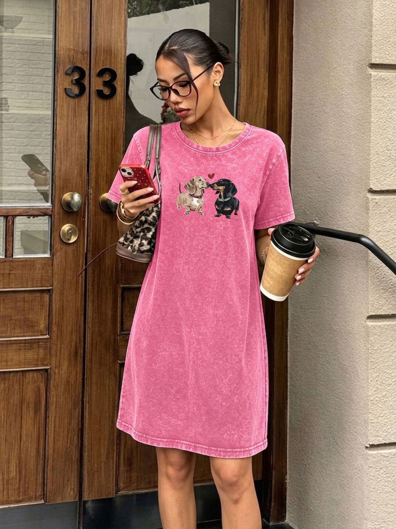 Vintage Washed Retro T-shirt D - Streetwear Brand Heart recension och pris