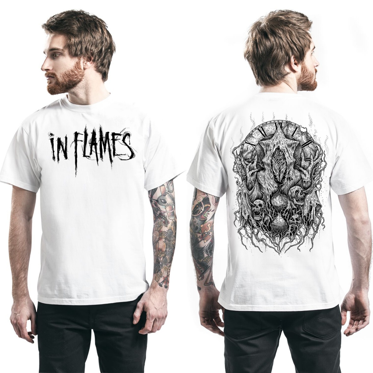 Y2k in Flames Graphic Cotton T - Streetwear Brand Y2K recension och pris