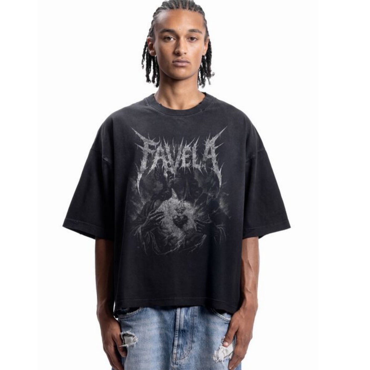Sacred Heart Metal Font Street - Streetwear Brand Heart recension och pris