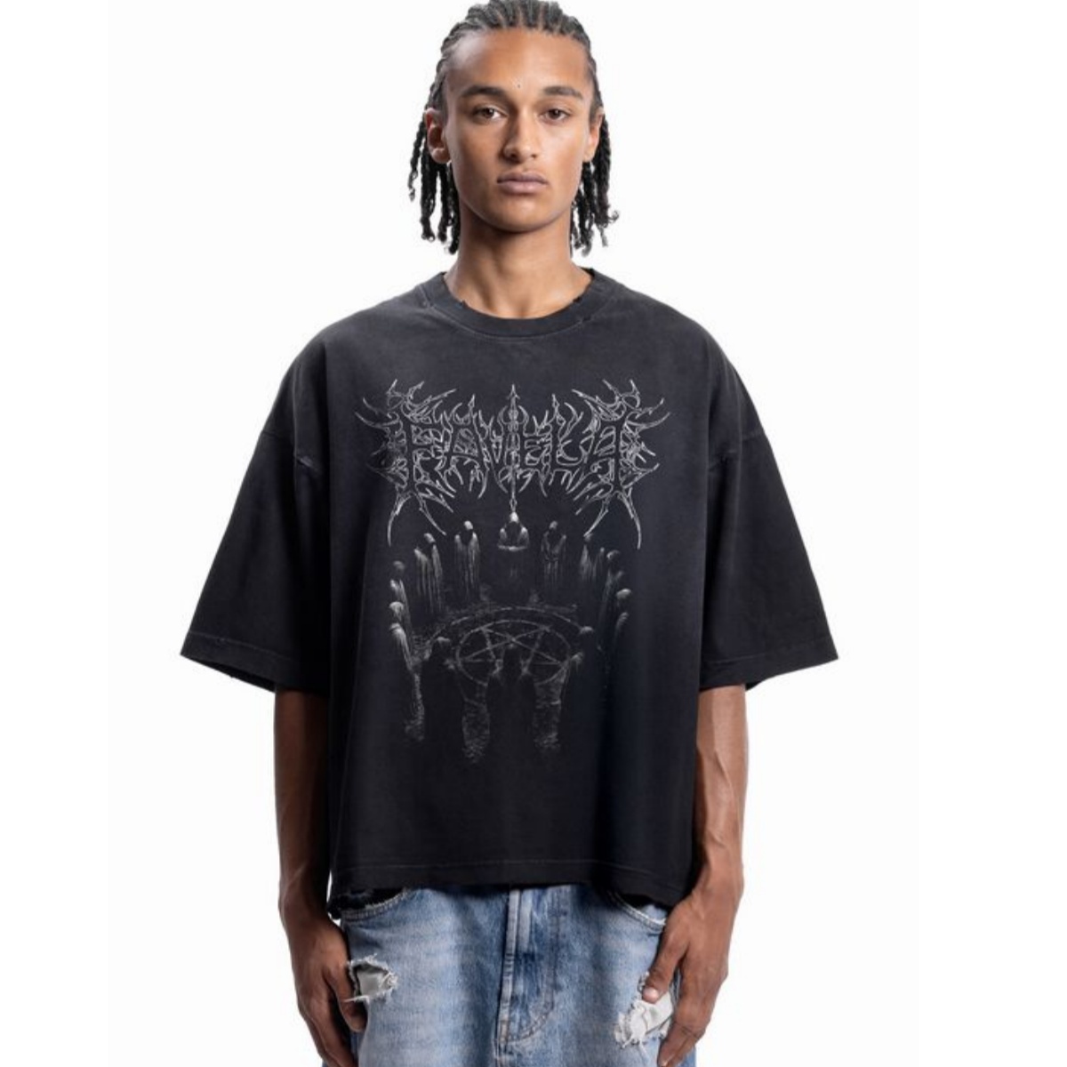Sacred Heart Metal Font Street - Streetwear Brand Heart recension och pris