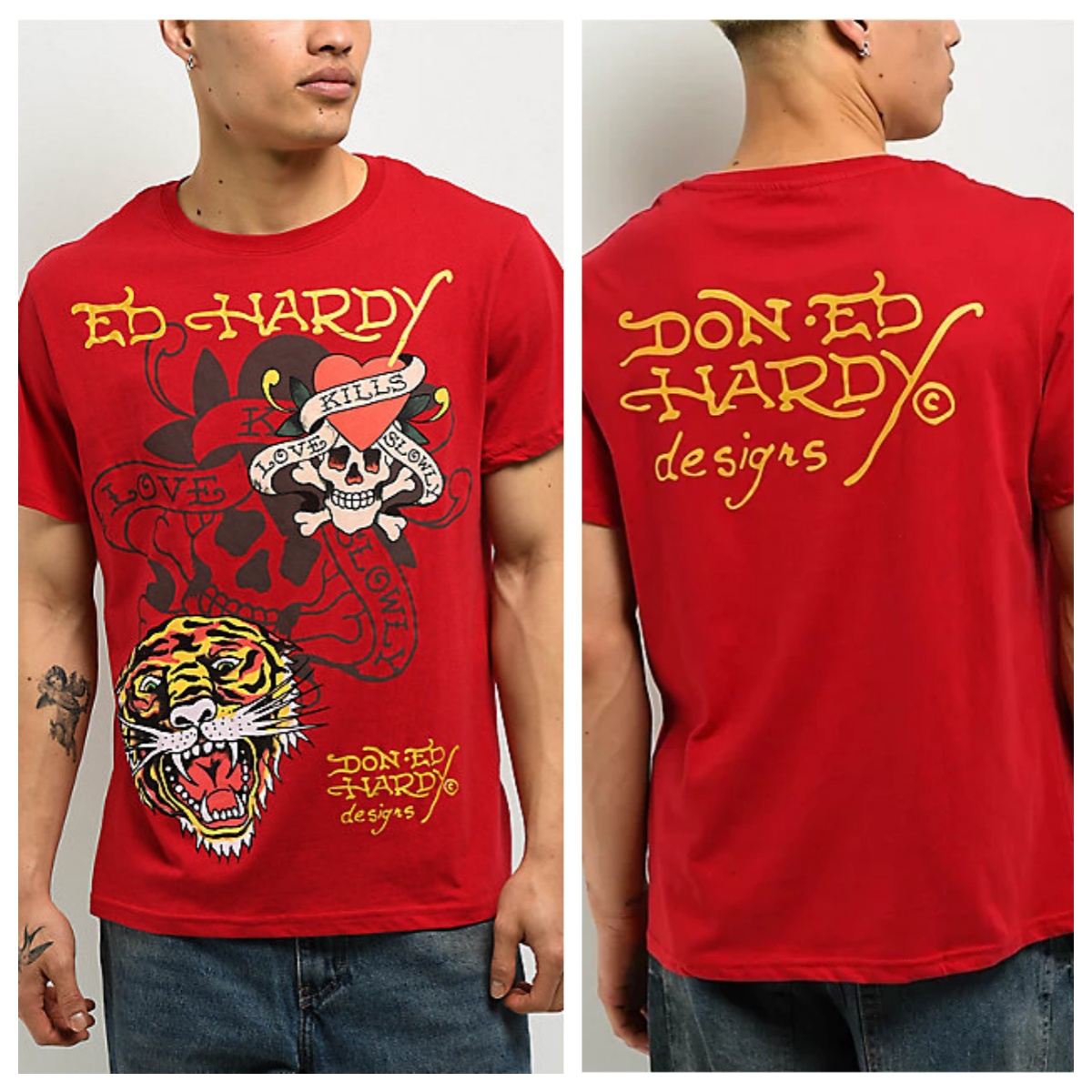 Sacred Heart Red Ed Tattoo Art - Streetwear Brand Heart recension och pris