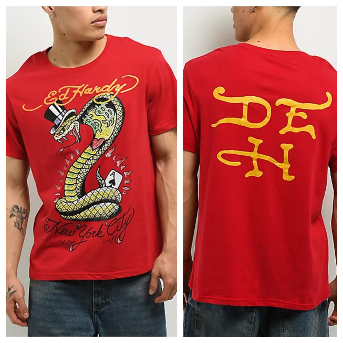 Cross Heart Ed Y2k Tattoo Art  - Streetwear Brand Heart recension och pris