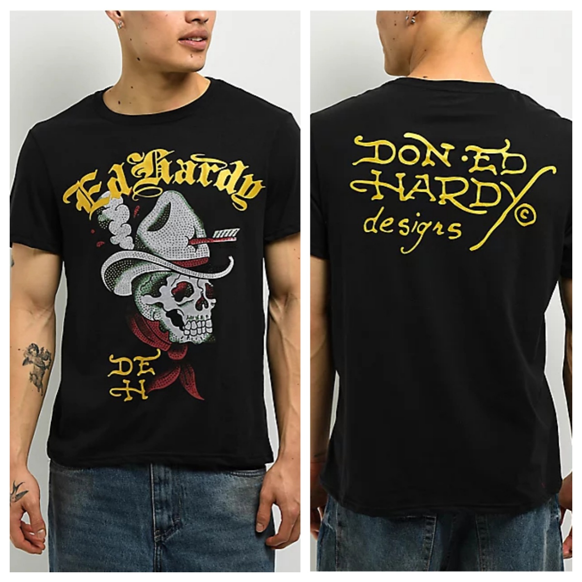 Cross Heart Ed Y2k Tattoo Art  - Streetwear Brand Heart recension och pris