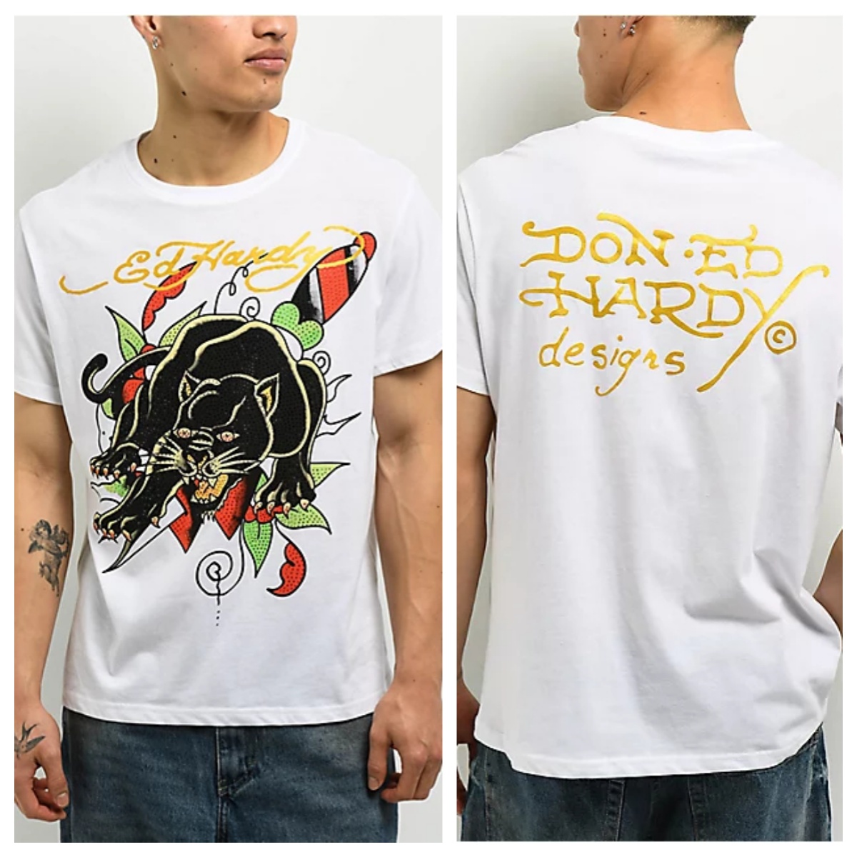 Cross Heart Ed Y2k Tattoo Art  - Streetwear Brand Heart recension och pris
